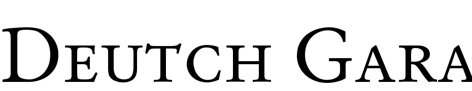 Deutch Garamond Old Style SSi Small Caps Font Download Free